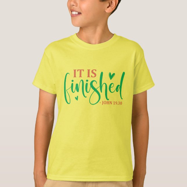 Camiseta Está Consumado - Páscoa (Frente)