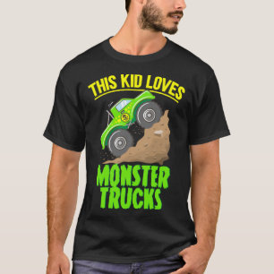 Camiseta Esta Criança Adora Caminhões Monstros 6