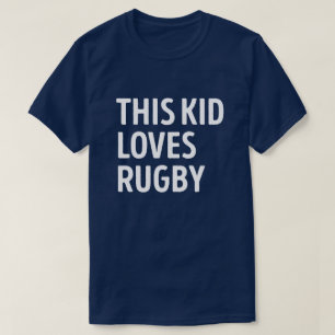 Camiseta Esta Criança Adora Jogador De Rugby