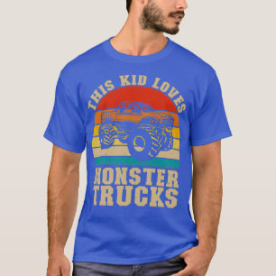 Camiseta Esta Criança Adora Monstros Caminhões Legal Monstr