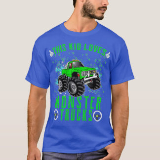 Camiseta Esta Criança Adora Monstros Trucks Boys e Girls Gi