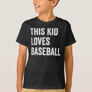 Camiseta Esta Criança Adora O Baseball Lover