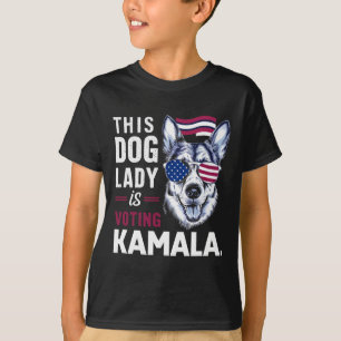 Camiseta Esta Dama De Cachorro Está Votando Kamala