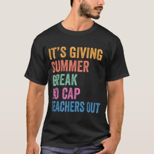 Camiseta Está Dando Férias de Verão Sem Mentira Professor E