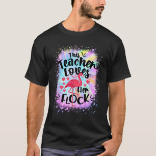 Camiseta Esta Diretora Assistente Ama Seu Flamingo De Relóg