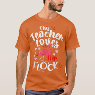 Camiseta Esta Diretora Assistente Ama Seu Flamingo De Relóg