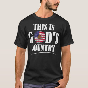 Camiseta Esta é a bandeira de Deus dos EUA, a bandeira da A