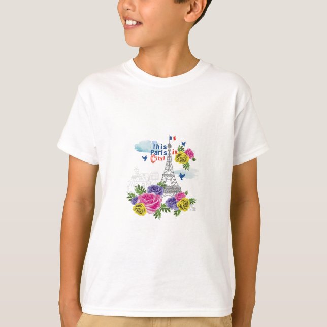 Camiseta esta é a cidade de paris (Frente)