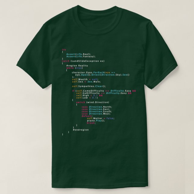 Camiseta Esta É A Cor De Programação De Codificação Real 7? (Frente do Design)