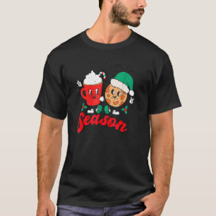 Camiseta Esta É A Época Cookies Milk Santa Hat