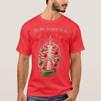 Camiseta Esta É A Época Creepy Rib Cage Spoo Da Árvore De N
