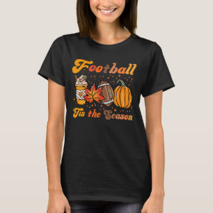Camiseta Esta É A Época De Futebol Fall Coffee Pumpkin