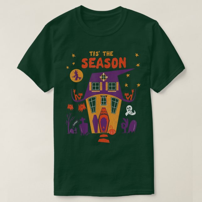 Camiseta Esta É A Época De Halloween Spooky Goblins Haunted (Frente do Design)