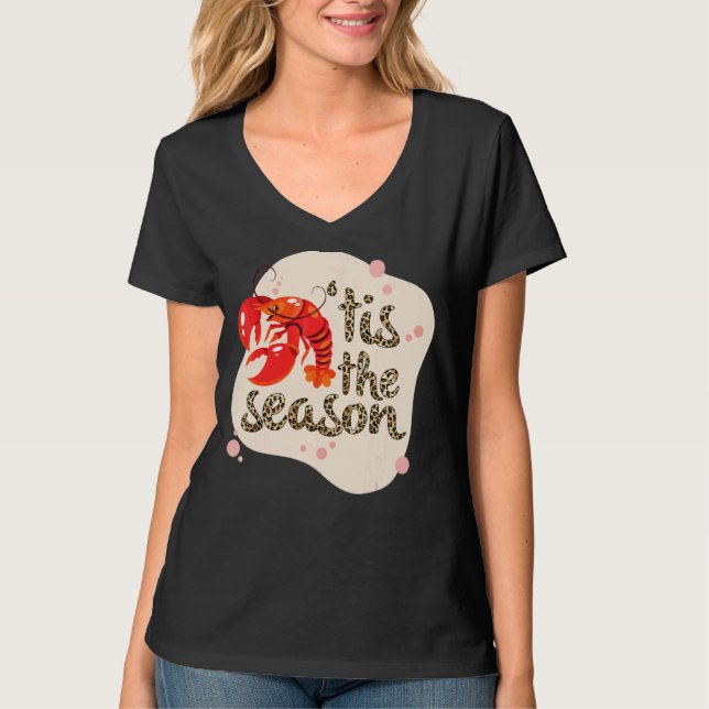 Camiseta Esta É A Época De Lagosta Leopardo (Frente)