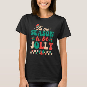 Camiseta Esta É A Época De Ser Jolly Retro Natal Xmas Ho