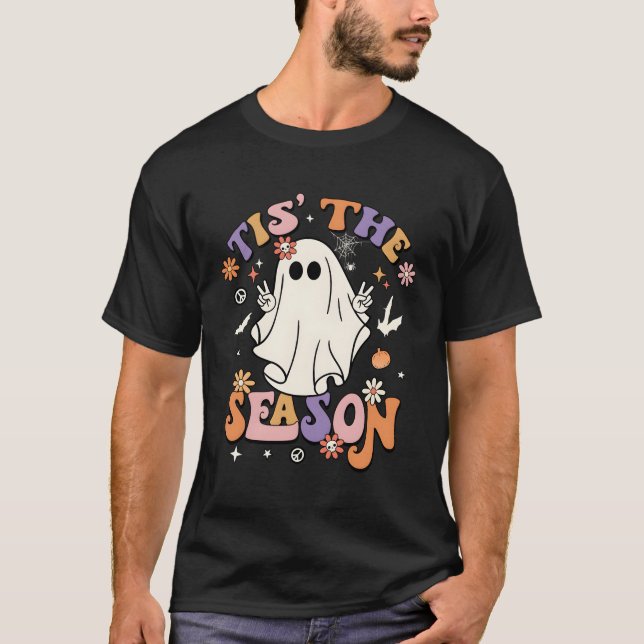 Camiseta Esta É A Época Do Halloween Py Ghost Pumpkin (Frente)