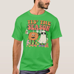 Camiseta Esta É A Época Engraçada Retro Boo Pumokin Hallowe
