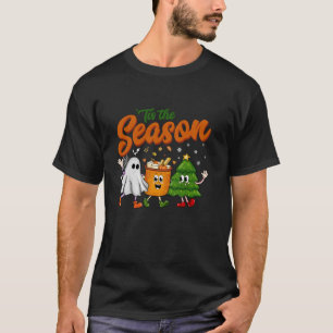 Camiseta Esta É A Época Halloween Pumpkin Café Ghost Chri