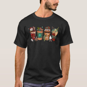 Camiseta Esta É A Época Latte Cowboy Noite De Natal