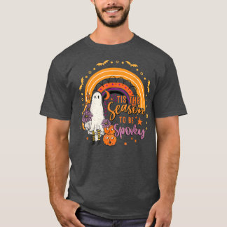 Camiseta Esta É A Época Para Ser Estranho Ghouls Pumpkin