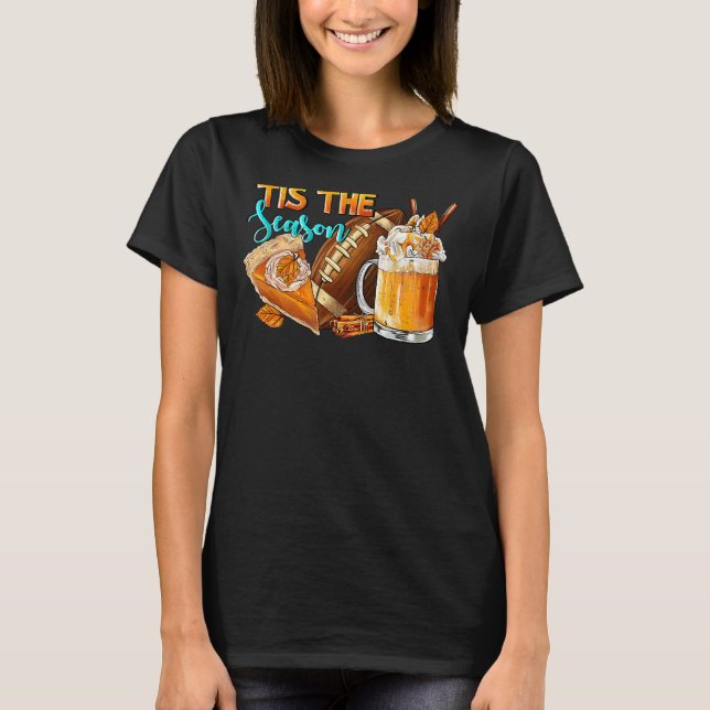 Camiseta Esta É A Época Pumpkin E O Hallowee De Futebol De  (Frente)