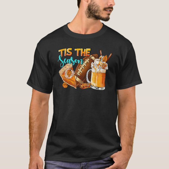 Camiseta Esta É A Época Pumpkin E O Hallowee De Futebol De  (Frente)