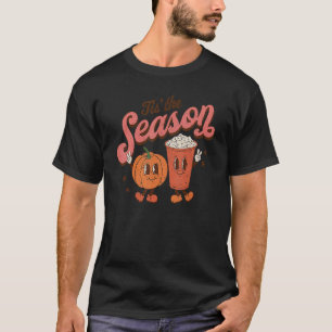 Camiseta Esta É A Época Pumpkin Spice Cai Vibes Autumn Ret