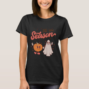 Camiseta Esta É A Época Pumpkin Spice Call Autumn Boo Hall