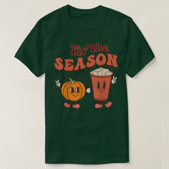 Camiseta Esta É A Época Pumpkin Spice Coffee T Shirt (Frente do Design)