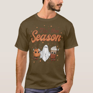 Camiseta Esta É A Época PumpkinBoo Spice Cai Na Altura De O