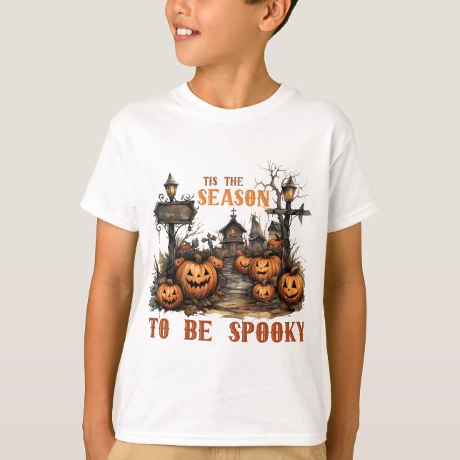 Camiseta Esta é a estação a ser Spooky (Frente)