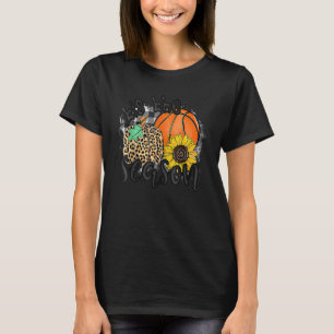 Camiseta Esta É A Estação De Basquete Pumpkin Cai De Graças