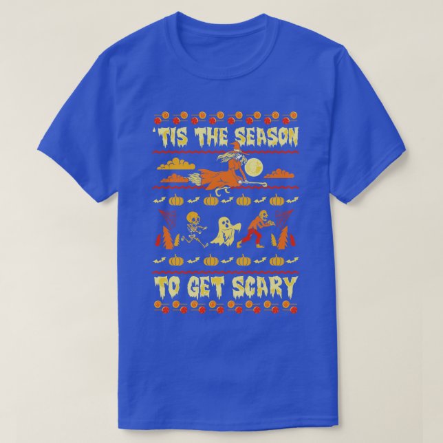 Camiseta Esta é a estação para ficar assustada (Frente do Design)