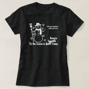 Camiseta Esta é a estação para imitar remover o floco de