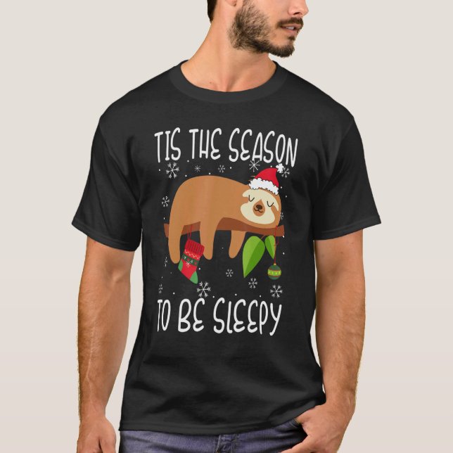 Camiseta Esta é a estação para ser fedorento no Natal Pajam (Frente)