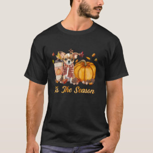 Camiseta Esta É A Estação Pumpkin Chihuahua Fall Season Pum