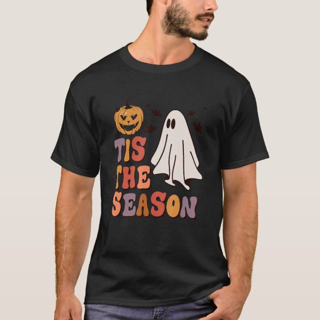Camiseta Esta É A Estação Pumpkin Spooky (Frente)