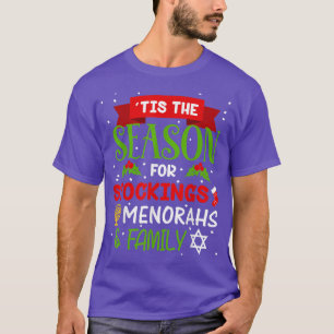 Camiseta Esta é a estação que armazena menorahs Chrismukkah