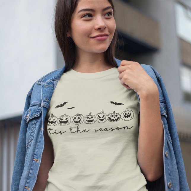 Camiseta Esta É A Estação Spooky Halloween Bat Pumpkin (Criador carregado)