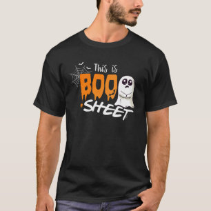 Camiseta Esta é a Folha Boo 2021 Fantasma Ditados de Hallo