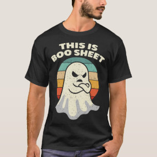 Camiseta Esta É A Folha De Boo Ghost Retro Halloween Costum
