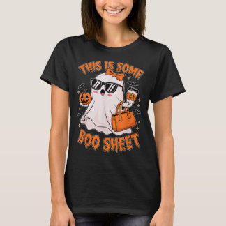 Camiseta Esta É A Folha De Boo Ghost Retro Halloween Costum