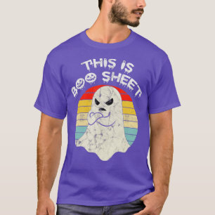 Camiseta Esta É A Folha De Boo Ghost Retro Halloween Costum