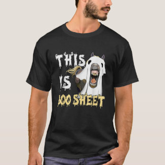 Camiseta Esta É A Folha De Boo Halloween Ghost Funny Horses