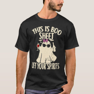 Camiseta Esta É A Folha Do Boo Levante Sua Garota Espíritos