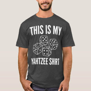 Camiseta Esta é a garota do meu jogo de dados de Yahtzee