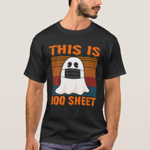 Camiseta Esta É A Máscara Do Fantasma Do Dia de as Bruxas
