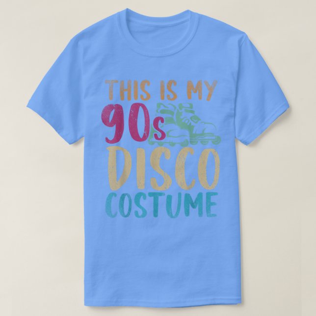 Camiseta Esta é a minha 90s Disco Costume Party Music Retro (Frente do Design)