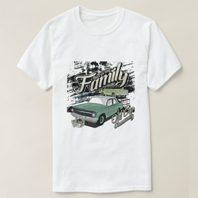 Camiseta Esta é a minha antiga comunidade de carros (Frente do Design)