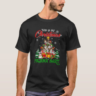 Camiseta Esta É A Minha Árvore De Natal Pajama Jack Russell